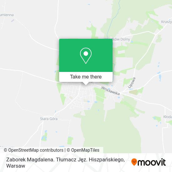 Zaborek Magdalena. Tłumacz Jęz. Hiszpańskiego map