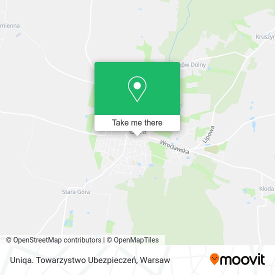 Uniqa. Towarzystwo Ubezpieczeń map