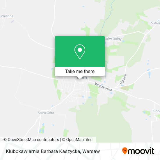 Klubokawiarnia Barbara Kaszycka map