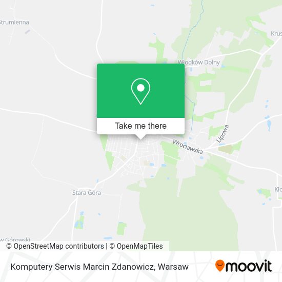 Komputery Serwis Marcin Zdanowicz map