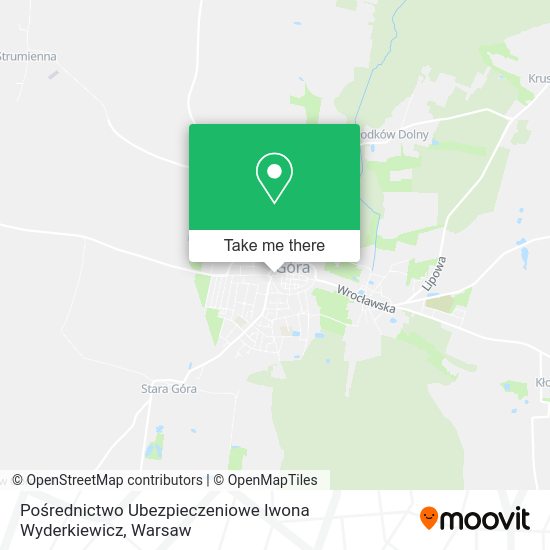 Pośrednictwo Ubezpieczeniowe Iwona Wyderkiewicz map