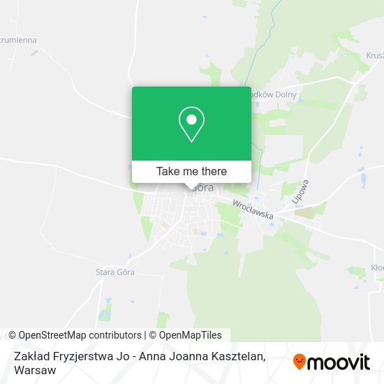 Zakład Fryzjerstwa Jo - Anna Joanna Kasztelan map