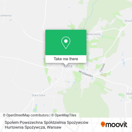 Społem Powszechna Spółdzielnia Spożywców Hurtownia Spożywcza map