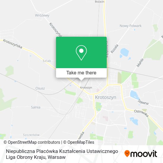 Niepubliczna Placówka Kształcenia Ustawicznego Liga Obrony Kraju map