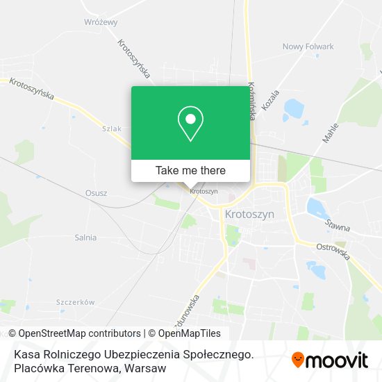 Kasa Rolniczego Ubezpieczenia Społecznego. Placówka Terenowa map