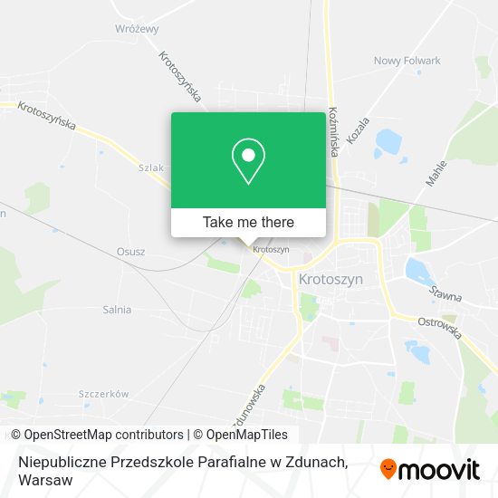 Niepubliczne Przedszkole Parafialne w Zdunach map