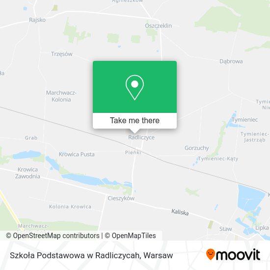 Szkoła Podstawowa w Radliczycah map