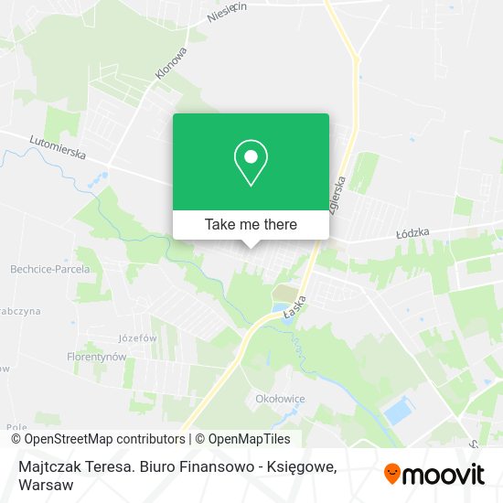 Majtczak Teresa. Biuro Finansowo - Księgowe map