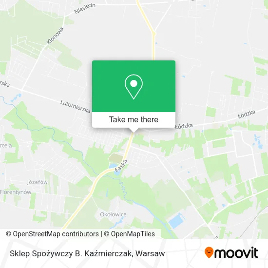 Карта Sklep Spożywczy B. Kaźmierczak
