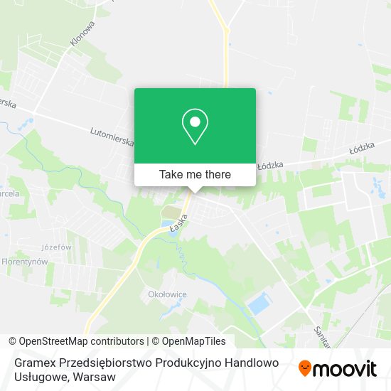 Gramex Przedsiębiorstwo Produkcyjno Handlowo Usługowe map