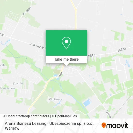 Карта Arena Biznesu Leasing i Ubezpieczenia sp. z o.o.
