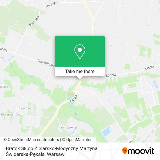 Bratek Sklep Zielarsko-Medyczny Martyna Świderska-Pękala map