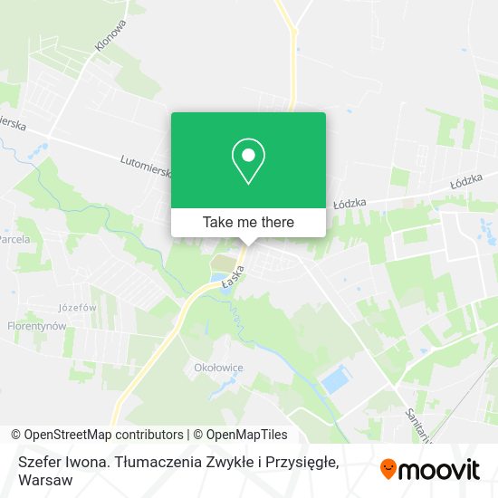 Szefer Iwona. Tłumaczenia Zwykłe i Przysięgłe map