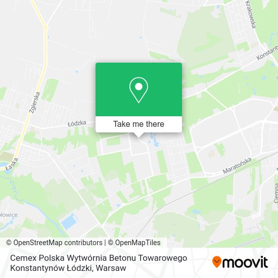 Cemex Polska Wytwórnia Betonu Towarowego Konstantynów Łódzki map