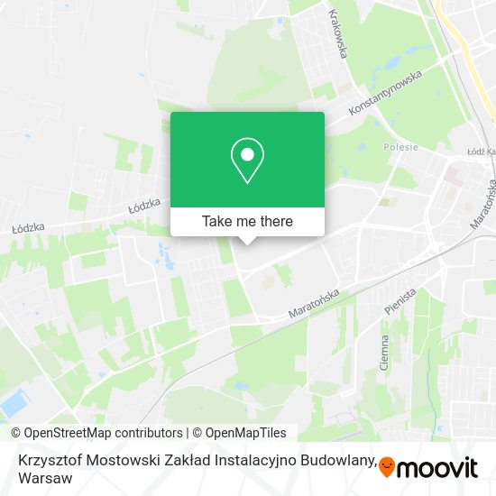 Krzysztof Mostowski Zakład Instalacyjno Budowlany map