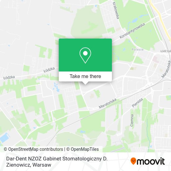 Dar-Dent NZOZ Gabinet Stomatologiczny D. Zienowicz map