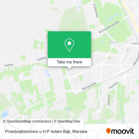 Przedsiębiorstwo u H P Adam Bąk map