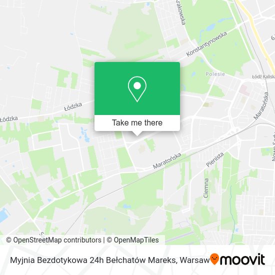 Myjnia Bezdotykowa 24h Bełchatów Mareks map