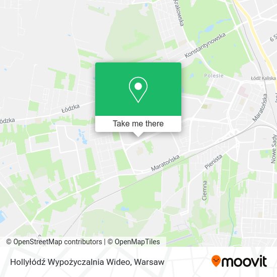 Hollyłódź Wypożyczalnia Wideo map