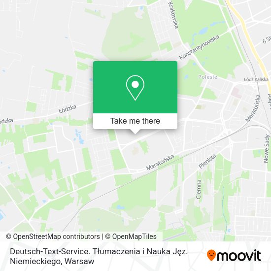 Deutsch-Text-Service. Tłumaczenia i Nauka Jęz. Niemieckiego map