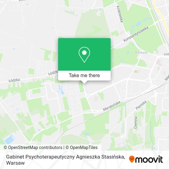 Gabinet Psychoterapeutyczny Agnieszka Stasińska map