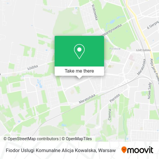 Fiodor Uslugi Komunalne Alicja Kowalska map