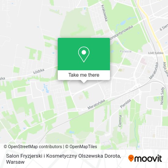 Карта Salon Fryzjerski i Kosmetyczny Olszewska Dorota