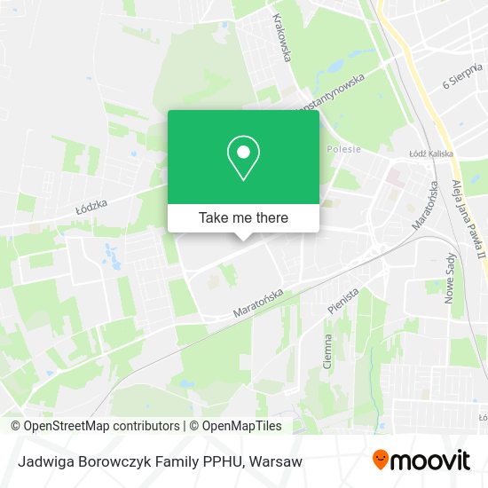 Jadwiga Borowczyk Family PPHU map