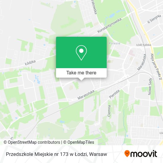 Przedszkole Miejskie nr 173 w Łodzi map