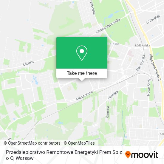 Przedsiebiorstwo Remontowe Energetyki Prem Sp z o O map