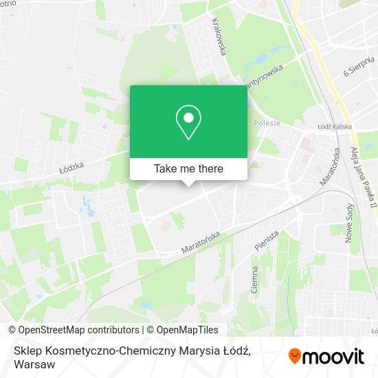 Sklep Kosmetyczno-Chemiczny Marysia Łódź map