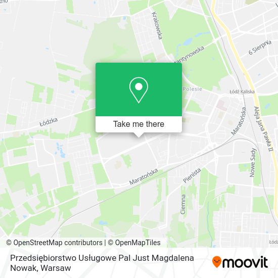 Przedsiębiorstwo Usługowe Pal Just Magdalena Nowak map