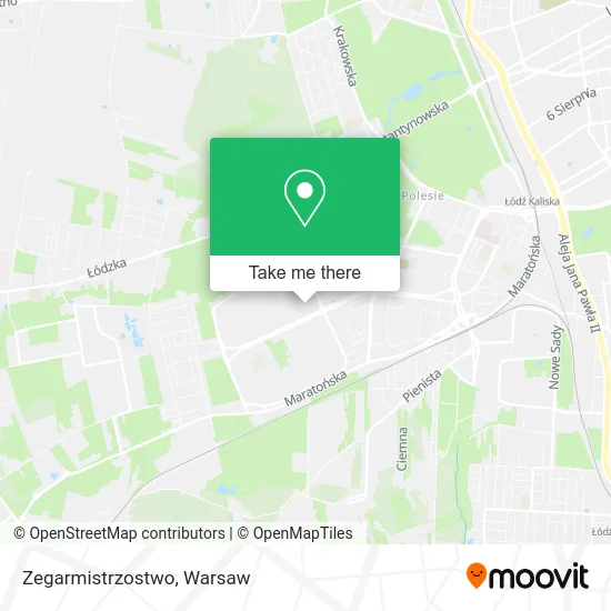 Карта Zegarmistrzostwo