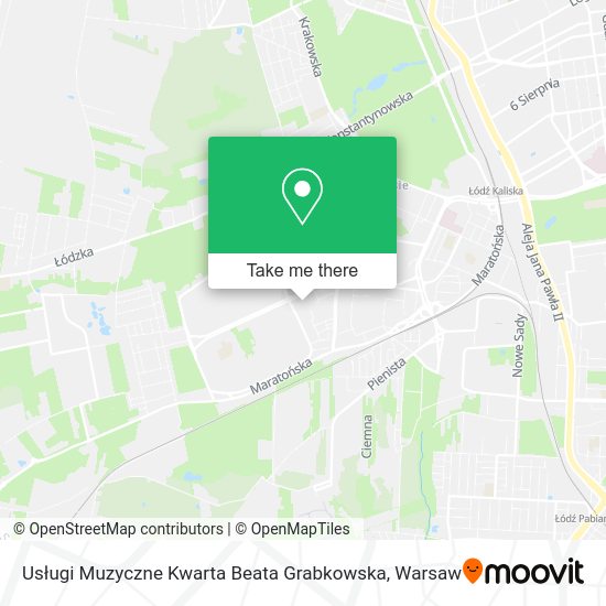 Usługi Muzyczne Kwarta Beata Grabkowska map