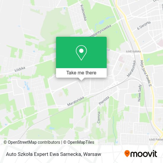 Карта Auto Szkoła Expert Ewa Sarnecka