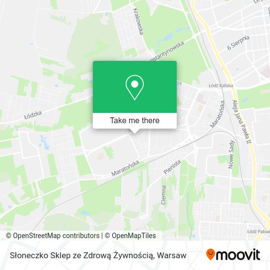 Słoneczko Sklep ze Zdrową Żywnością map