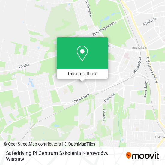 Карта Safedriving.Pl Centrum Szkolenia Kierowców