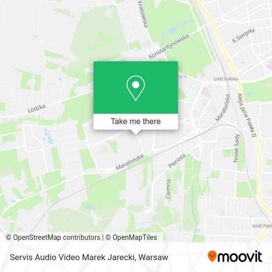 Servis Audio Video Marek Jarecki map