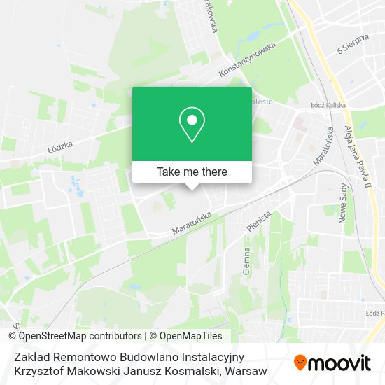 Zakład Remontowo Budowlano Instalacyjny Krzysztof Makowski Janusz Kosmalski map