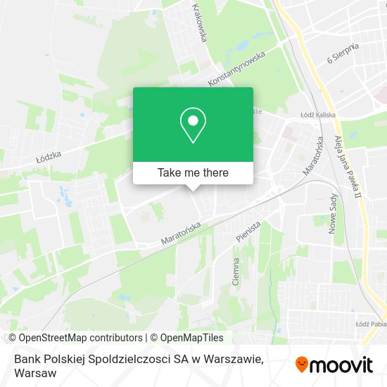 Bank Polskiej Spoldzielczosci SA w Warszawie map