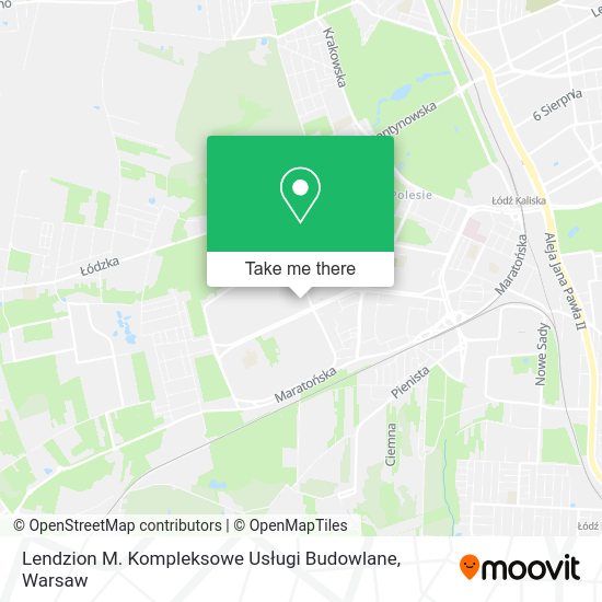 Lendzion M. Kompleksowe Usługi Budowlane map