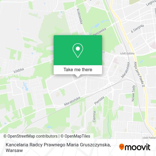 Kancelaria Radcy Prawnego Maria Gruszczynska map