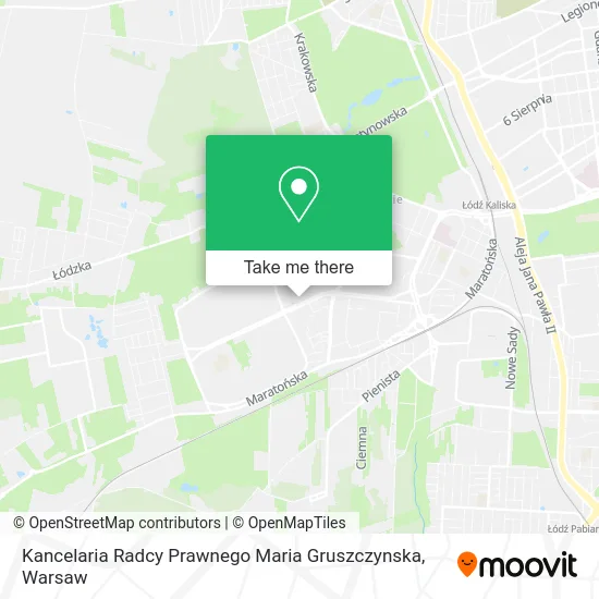Карта Kancelaria Radcy Prawnego Maria Gruszczynska