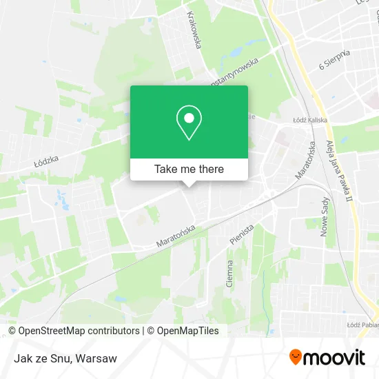 Карта Jak ze Snu