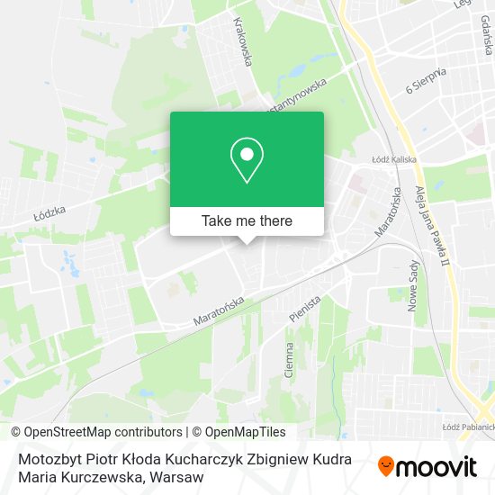 Motozbyt Piotr Kłoda Kucharczyk Zbigniew Kudra Maria Kurczewska map