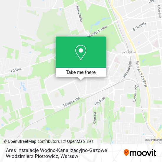 Ares Instalacje Wodno-Kanalizacyjno-Gazowe Włodzimierz Piotrowicz map