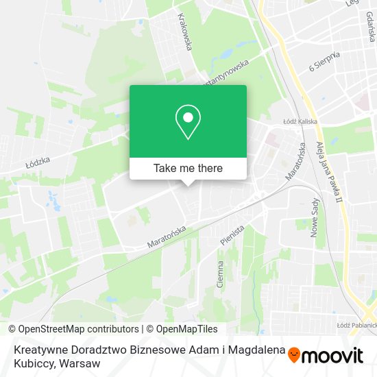 Kreatywne Doradztwo Biznesowe Adam i Magdalena Kubiccy map