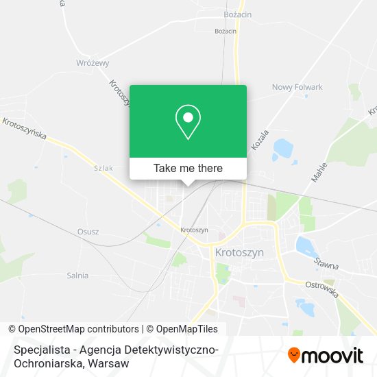 Specjalista - Agencja Detektywistyczno-Ochroniarska map