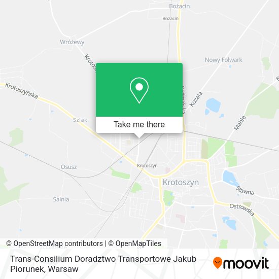 Карта Trans-Consilium Doradztwo Transportowe Jakub Piorunek