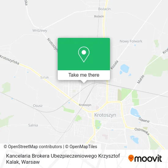 Kancelaria Brokera Ubezpieczeniowego Krzysztof Kalak map
